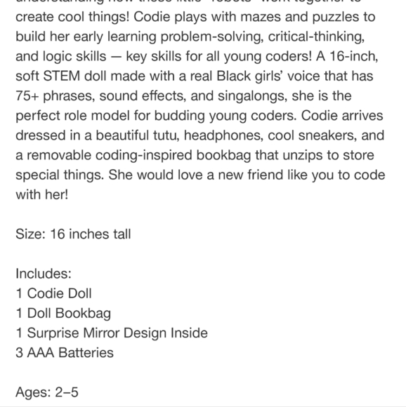 Codie the coder doll - Picture 13 of 13